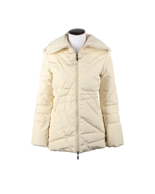 Vintage MONCLER Puffer Coat  Ivory Beige Women's Down Jacket Size 0 / XS