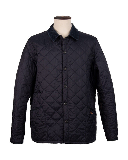 BARBOUR Liddesdale Jacket Navy Blue Quilted Men's Size XXL