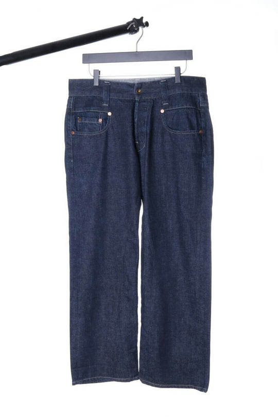Men's G-STAR 3301 Raw Denim Navy Dark Cotton RADAR LOW LOOSE Jeans W 32 / L 30