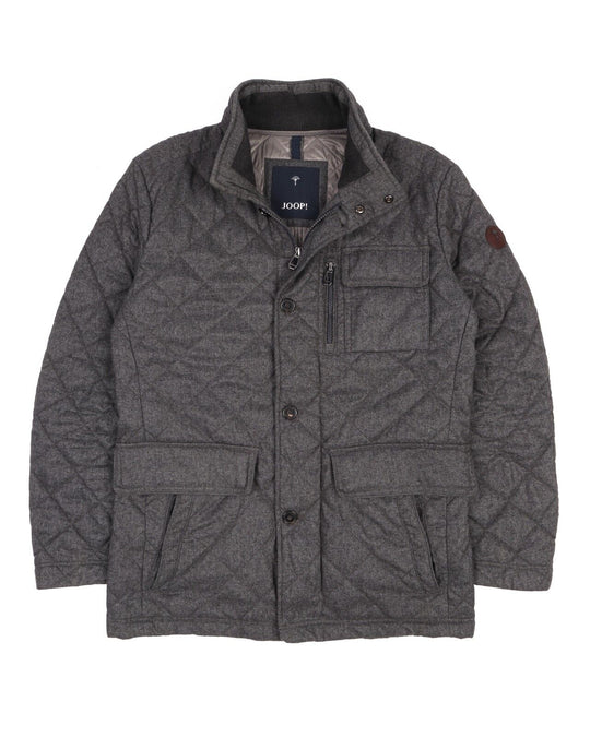 JOOP Jacket Gray Classic Quilted Men's Size 44