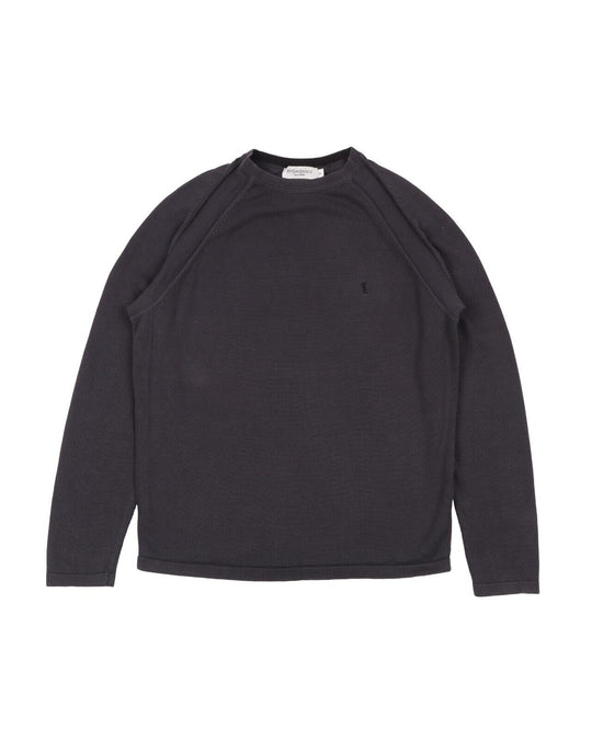 YVES SAINT LAURENT Pour Homme Sweater Grey Cotton Mens Knit Jumper Size M