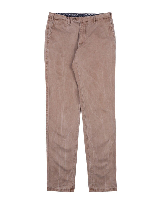 SUITSUPPLY Miani Chino Pants Brown Cotton Men's Trousers Size 48