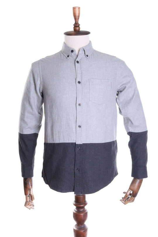 CARHARTT Grey 100% Cotton LS Rugged Shirt Size S Reg