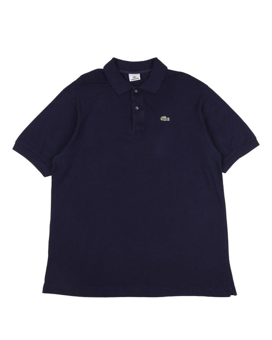 LACOSTE Polo Shirt Navy Pique Cotton Men's Short Sleeve Size 7 / XXL