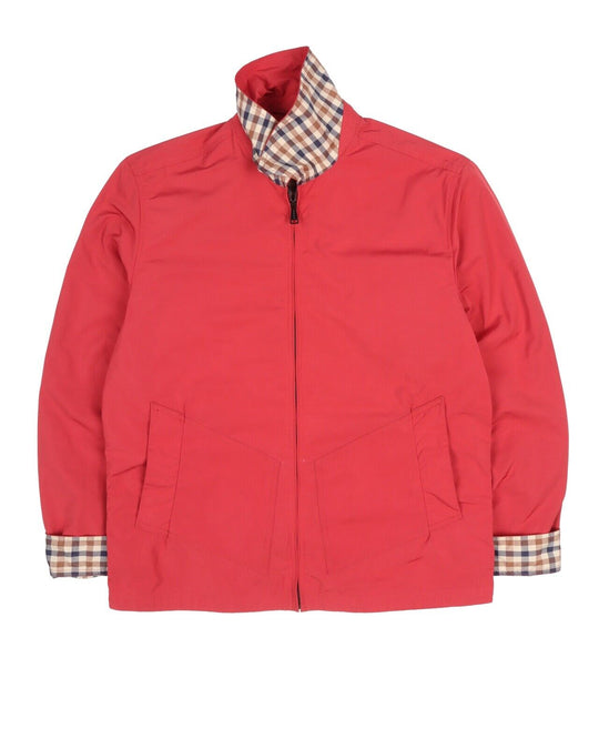 Men's AQUASCUTUM Red Harington Blouson Lightweight Jacket Size L