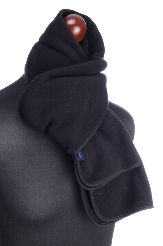 GANT Black Fleece Scarf One Size