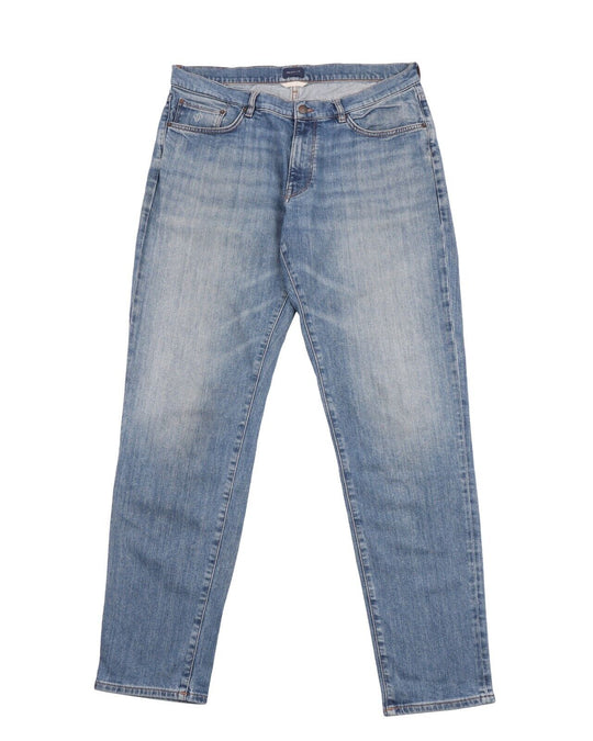 GANT Jeans Blue 5-Pockets Straight Leg Mens Denim Size 34x36