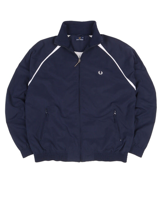 Men's Vintage FRED PERRY Blue Track Top Zip Jacket Size M