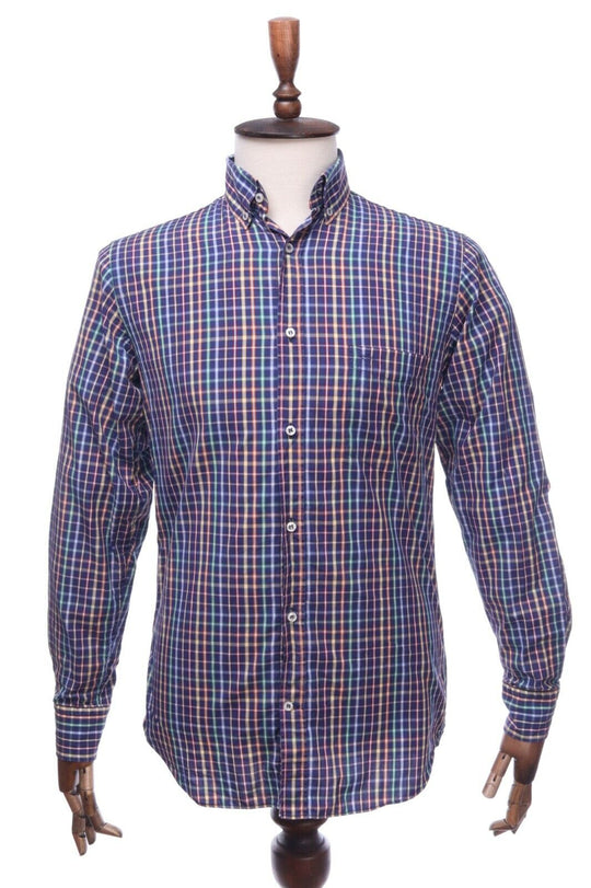 PAUL & SHARK Multicolored Check Cotton Shirt Size 39