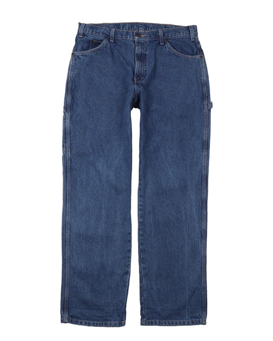 DICKIES Jeans Navy Blue Cotton Straight Leg Mens Denim Size 36/32