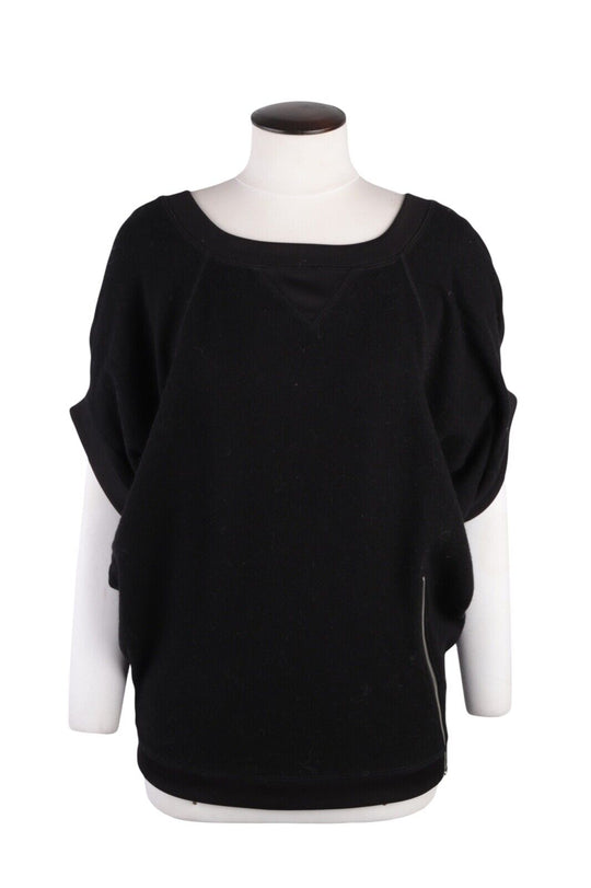 Women's DIRK BIKKEMBERGS Sport Couture Black Loose Jumper Size L