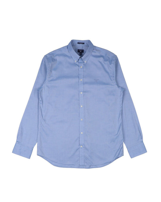 GANT Shirt Blue Oxford Cotton Men's Button-Down Regular Fit Size XL / 43/44