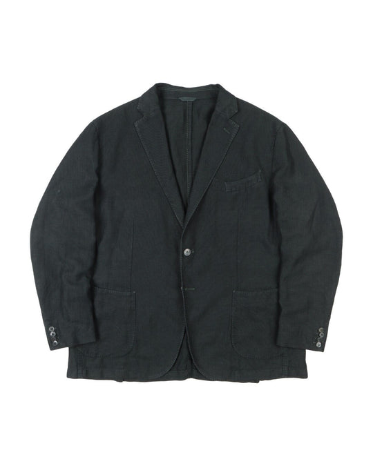 L.B.M. 1911 Blazer Green Linen Cotton Mens Sport Coat  Size 52 UK / 62 IT