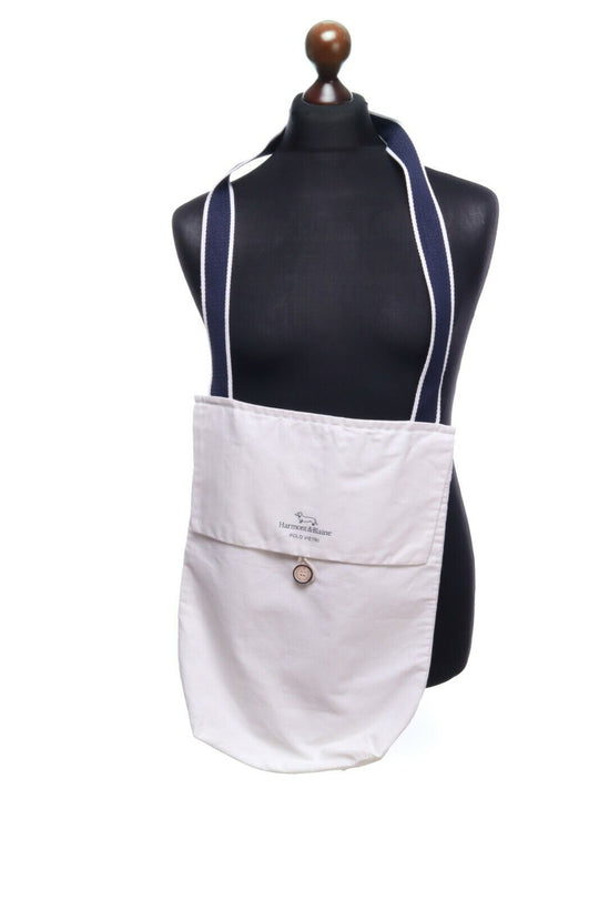 HARMONT AND BLAINE White Cotton Crossbody Bag Size Large