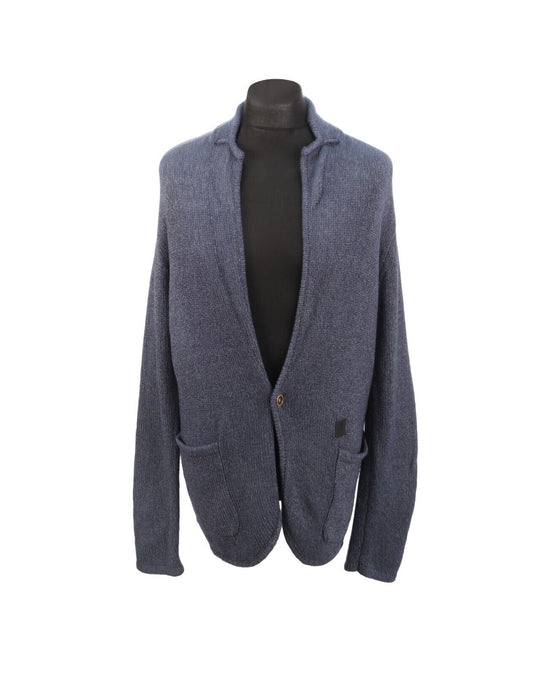 Anerkjendt Cardigan Blue Button Men's Size L