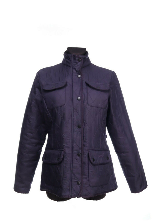 BARBOUR Purple Utility Polarquilt Quilted Jacket Size UK 12