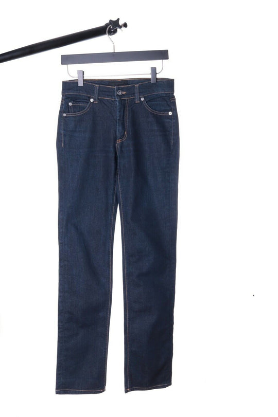 Women's ACNE Navy Denim Cotton Straight ACTION HEX DC Jeans Size W 29 / L 32