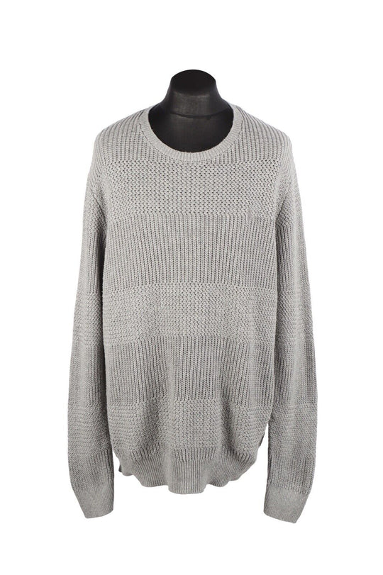 POLO Ralph Lauren Jumper Gray Tone Striped Cotton Men's Pullover Size L