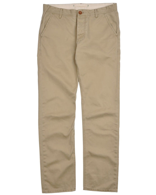 SCARTI - LAB Chino Khaki Beige Military Cotton Men's Pants Size 34