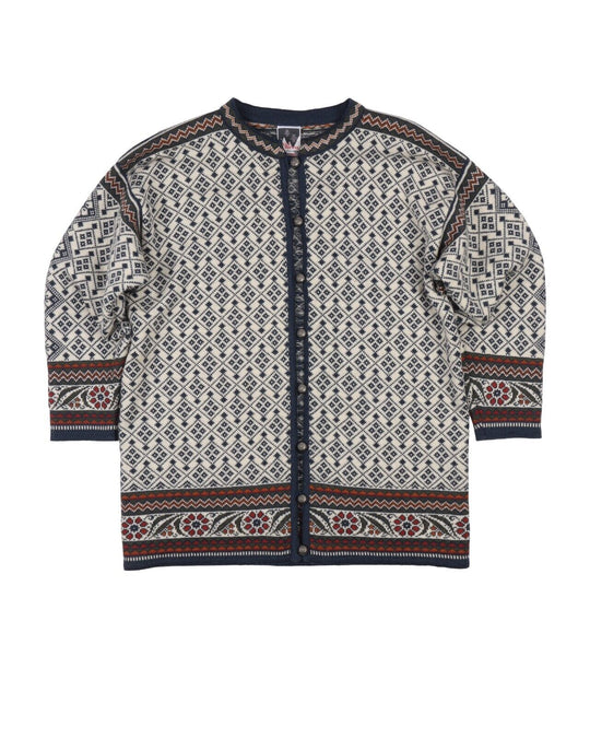 DALE OF NORWAY Cardigan Multicolor Fair Isle Wool Women's Knit Sweater Size L
