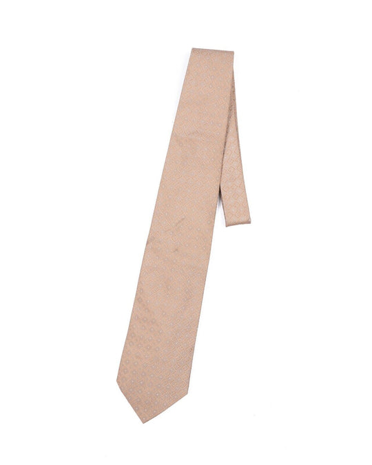 GUCCI Tie Necktie Beige G Pattern Monogramm 100% Silk
