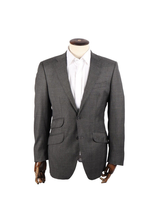 HACKETT Sport Coat Gray Loro Piana Wool 130's Blazer Men's Size 48 IT 38 UK