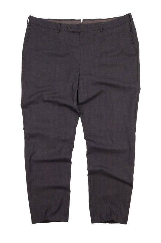 Men's ERMENEGILDO ZEGNA Grey Wool Dress Pants Trousers Size 58 IT / 48 US