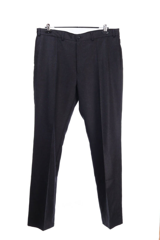 Men's JOHN RICHMOND Black Wool Tapered Dress Pants Size 38 L