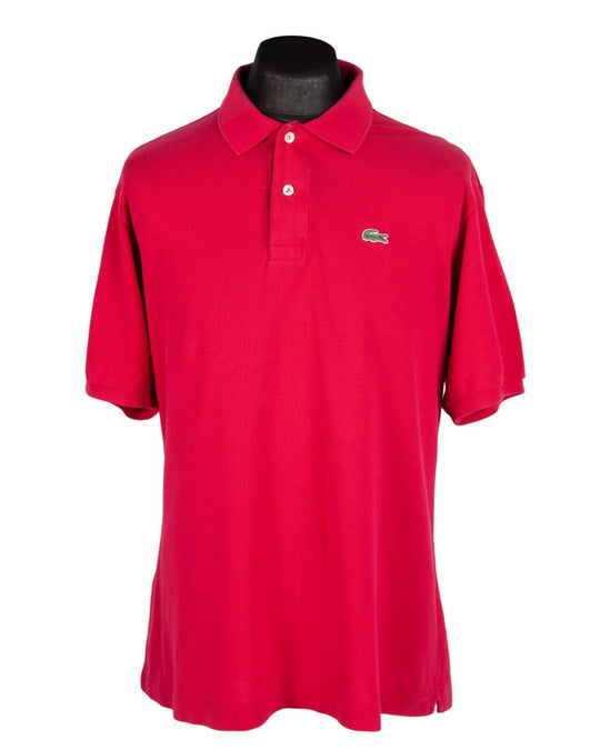 LACOSTE Polo Shirt Pink Pique Cotton Short Sleeve  Men's  Size 6 / XL