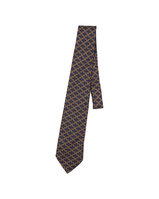 Vintage BURBERRYS Tie Multicolor Stripe Pattern Silk Necktie