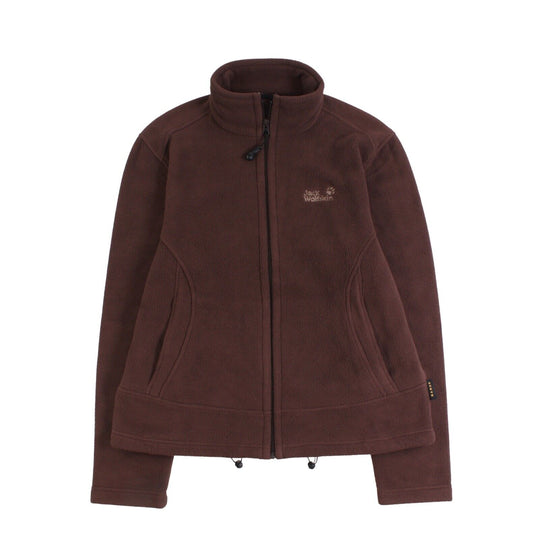 JACK WOLFSKIN Fleece Brown Outdoor Women's Zip Jacket Size L