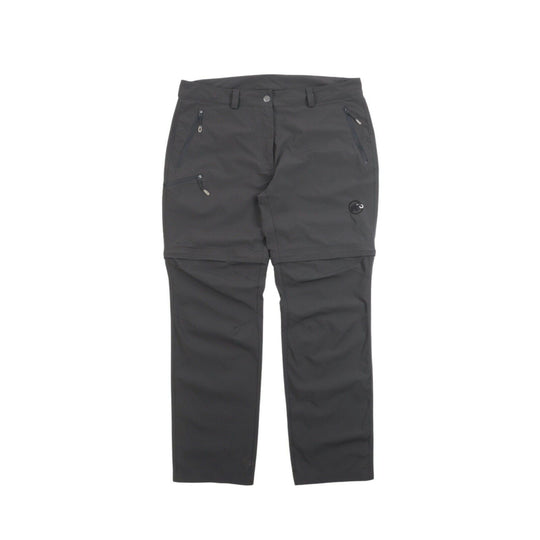 Women's MAMMUT Grey Tempest Zip Hiking Convertible Pants Size EU 44