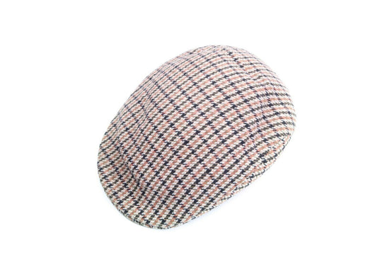 Vintage WILSON & STAFFORD England Beige Tweed Flat Cap