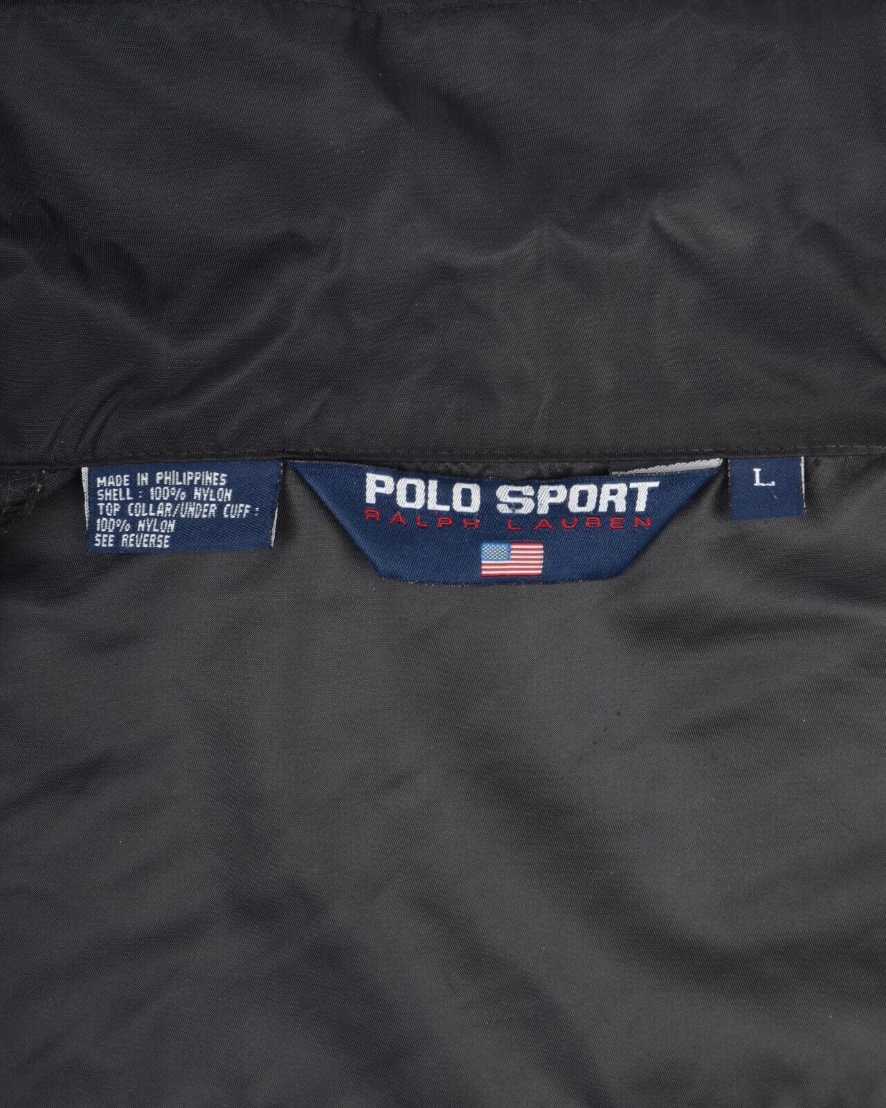 POLO SPORT RALPH LAUREN Fireman Jacket Black Nylon Women's Size L