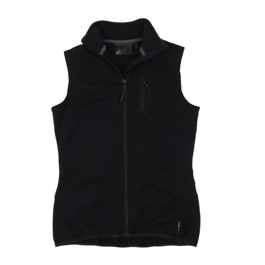 Women's MAMMUT Black Tecnopile Fleece Full Zip Outdoor Vest Size M
