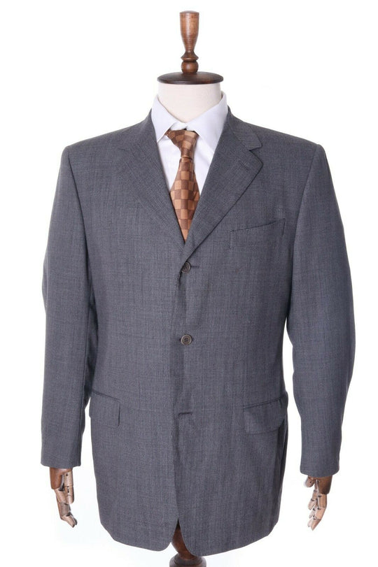 Men's CANALI PROPOSTA Grey 100% Wool Blazer Jacket Size 52 R