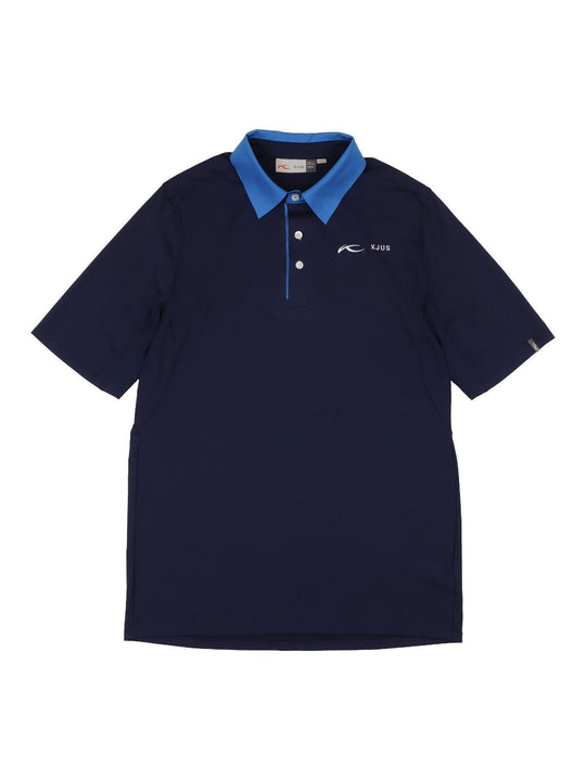 KJUS Superload Polo Shirt Navy Blue Men's Golf UPF 50+ Size 46 / XS