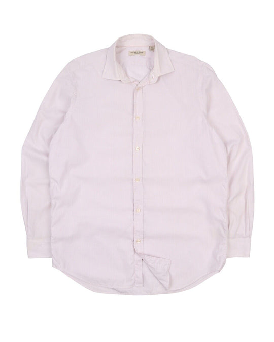Men's BURBERRY London Pink Striped Cotton  Shirt Size 16 / 42