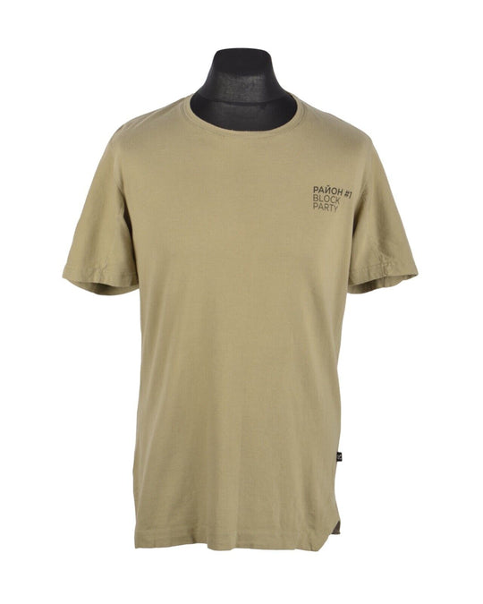 Men's RIOT DIVISION Printed Olive Green Made In Ukraine T-Shirt Size L