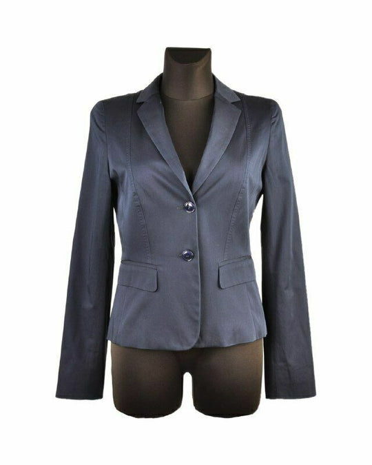 Women's MAX MARA Studio Cotton Navy Jacket Size 38