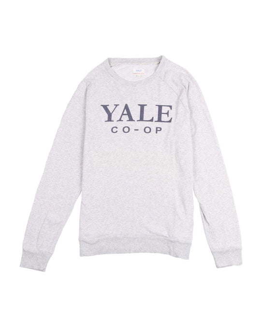GANT YALE Sweatshirt Grey Melange Cotton Logo Men's Pullover Size L