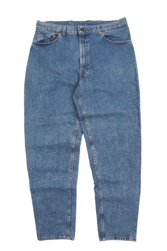 Men'S Vintage LEVI'S 550 USA Blue Straight Denim Jeans Size W 38 L 32