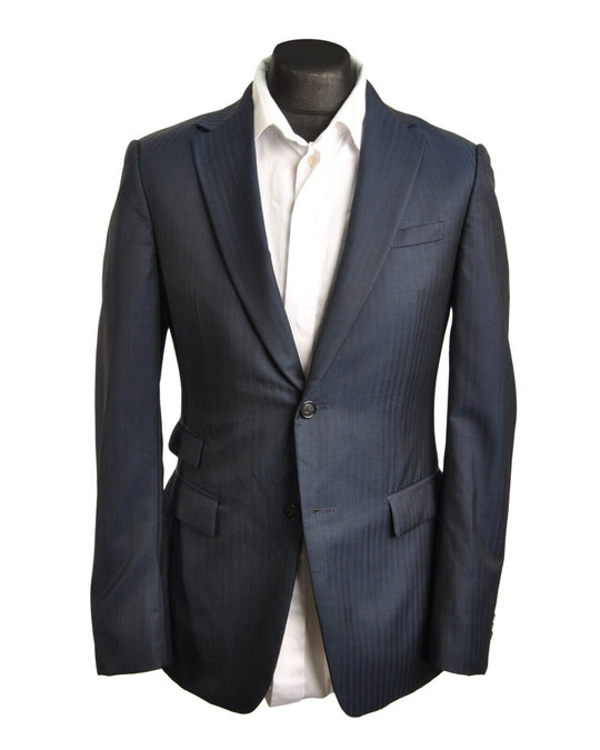 ERMENEGILDO Z Zegna Jacket Navy Blue Wool Mohair Recent Mens Blazer Size 48R IT
