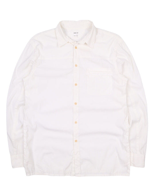 Men's HELMUT LANG White Cotton Pocket Shirt Size S