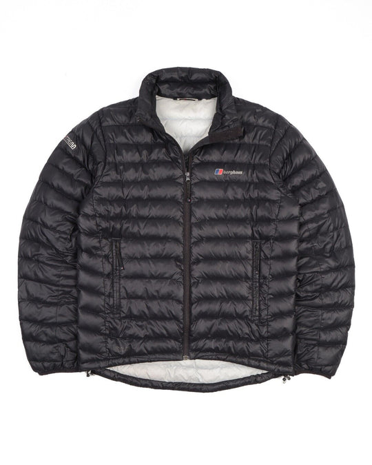 BERGHAUS Extreme Jacket Black Quilted Men's Down Puffer Size L