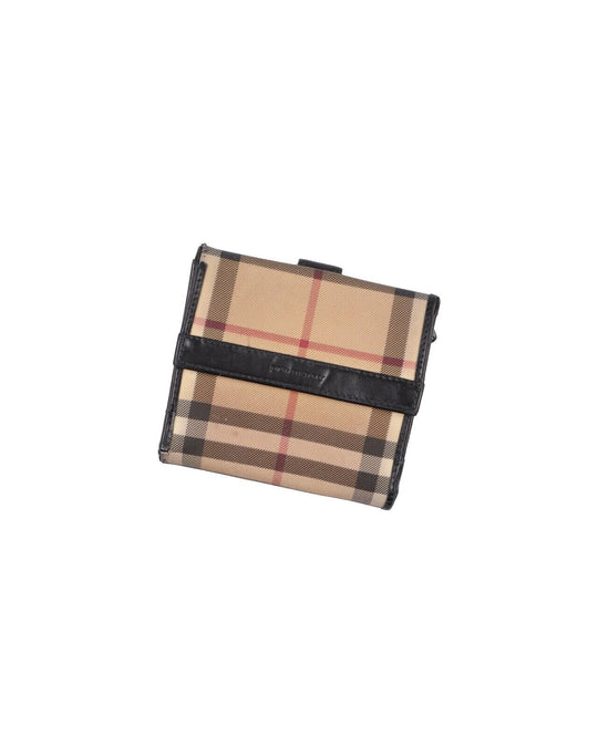 BURBERRY Begie Nova Check Folding Wallet