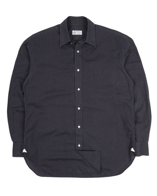 Men's Luigi BORELLI Napoli Dark Gray Dress Shirt Size 15.5 / 39