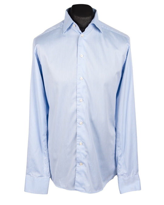 ETON Dress Shirt Blue Cotton Men's Button Up Slim Fit Size 40 / 15 3/4