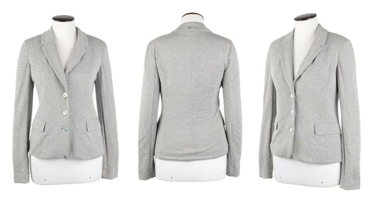 Women's ARMANI JEANS Grey Blazer Jacket Size 42 IT