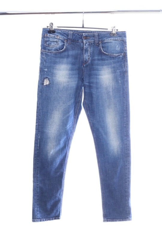 DRYKORN Navy Blue Denim Distressed Selvage Jeans Size 28